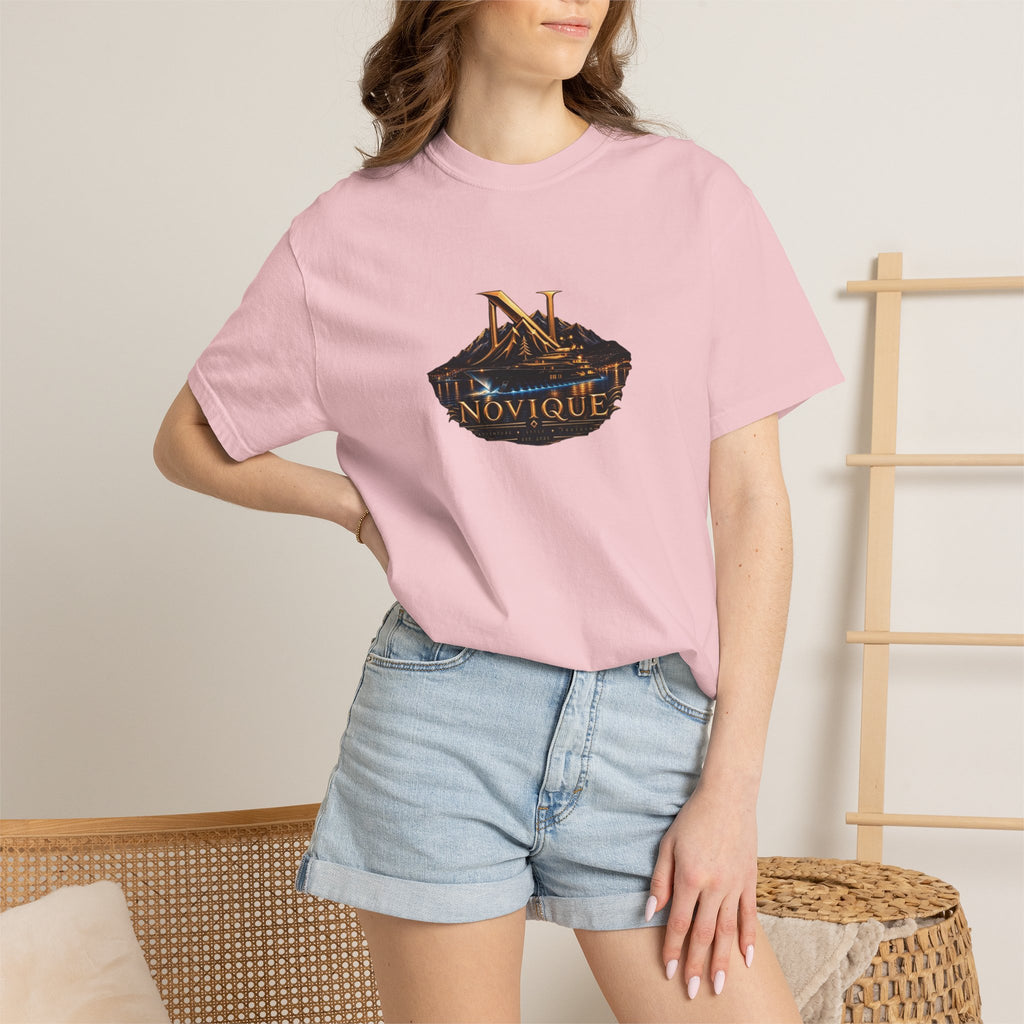 Novique Yacht T-Shirt — Vintage Mountain Crest Graphic Tee