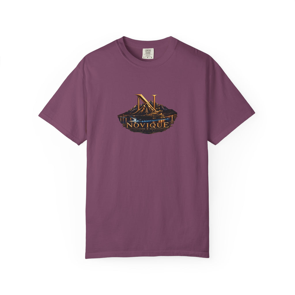 Novique Yacht T-Shirt — Vintage Mountain Crest Graphic Tee