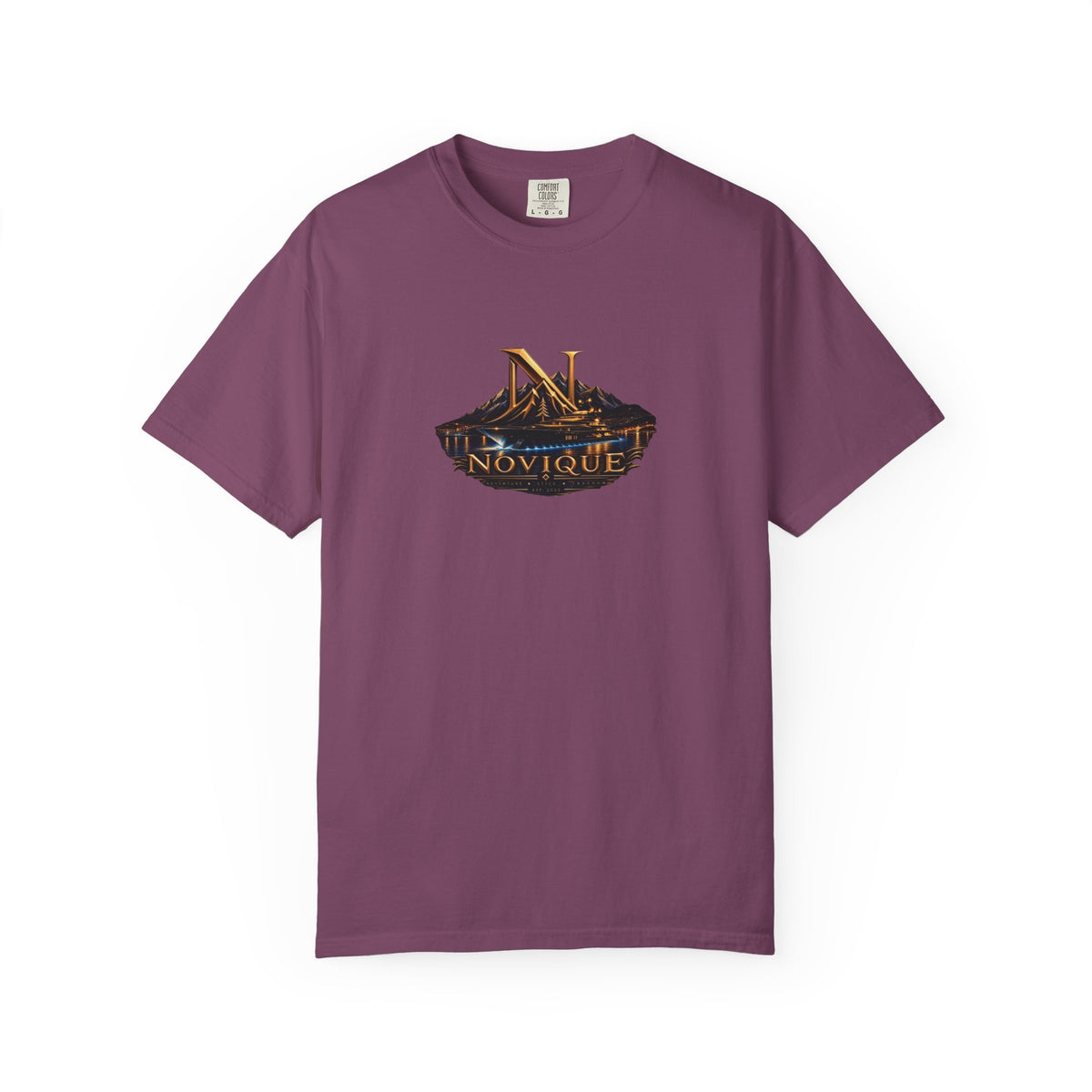 Novique Yacht T-Shirt — Vintage Mountain Crest Graphic Tee