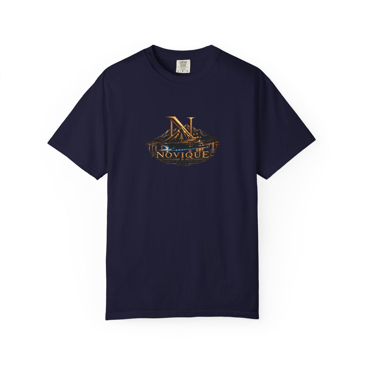 Novique Yacht T-Shirt — Vintage Mountain Crest Graphic Tee