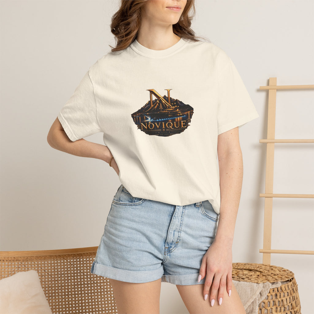 Novique Yacht T-Shirt — Vintage Mountain Crest Graphic Tee