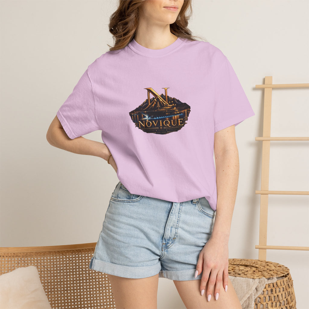 Novique Yacht T-Shirt — Vintage Mountain Crest Graphic Tee