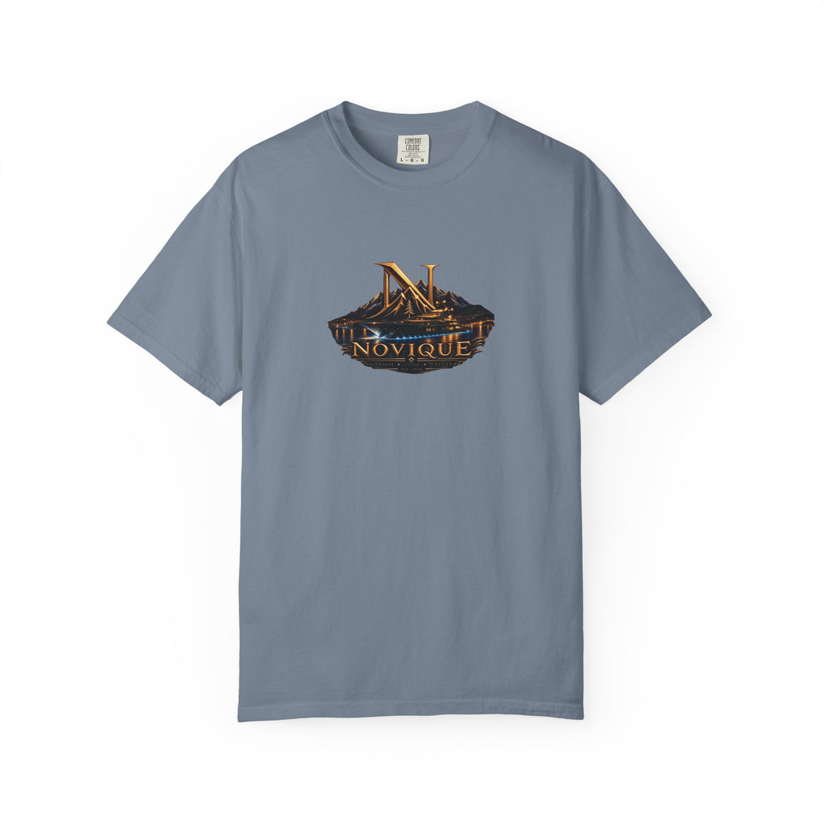 Novique Yacht T-Shirt — Vintage Mountain Crest Graphic Tee