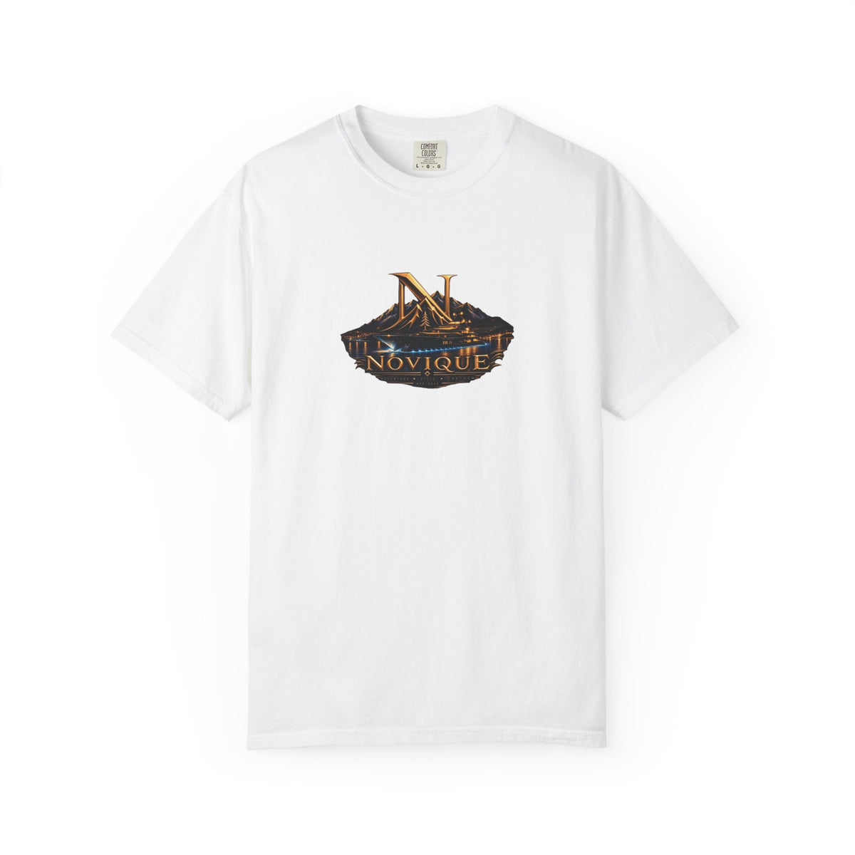 Novique Yacht T-Shirt — Vintage Mountain Crest Graphic Tee