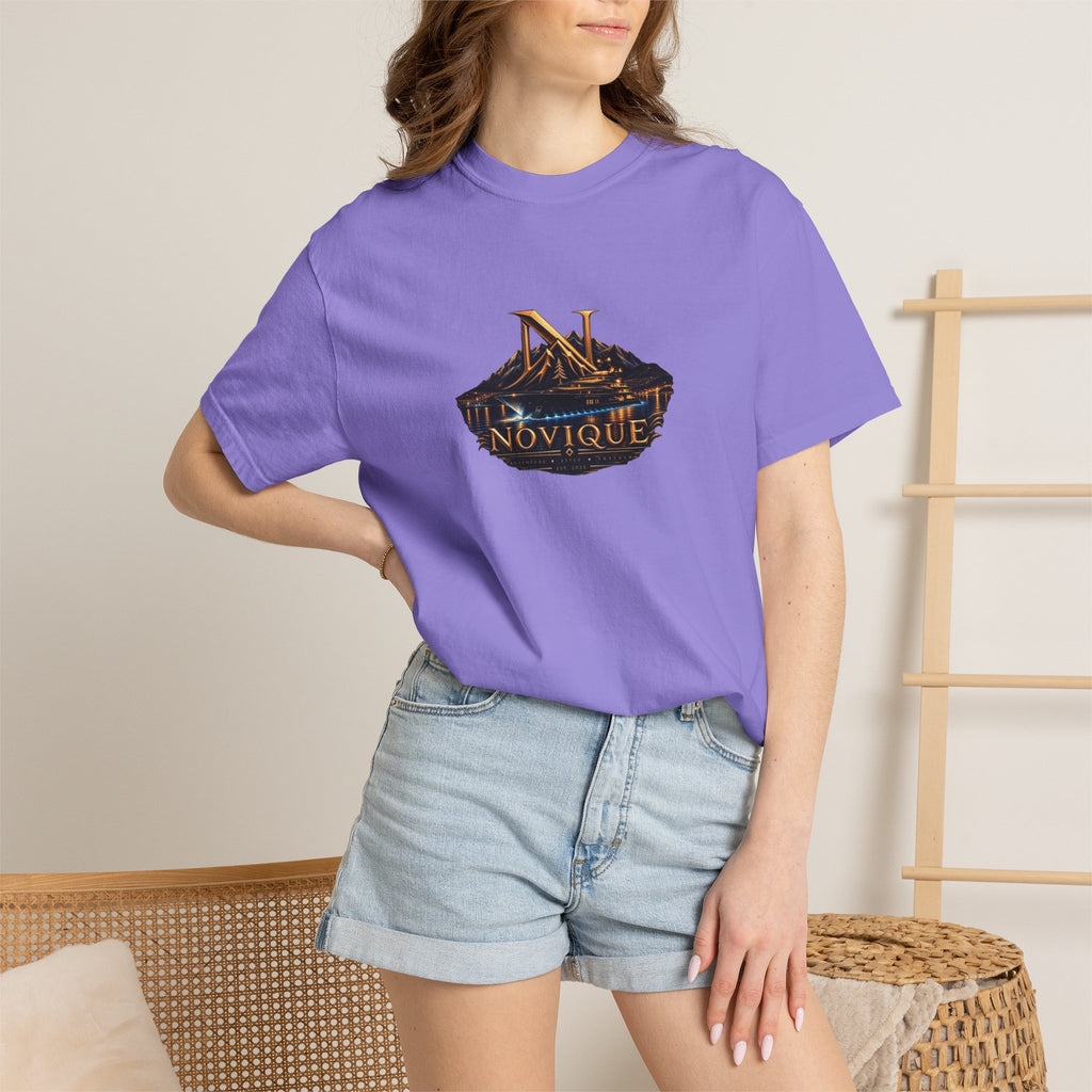 Novique Yacht T-Shirt — Vintage Mountain Crest Graphic Tee