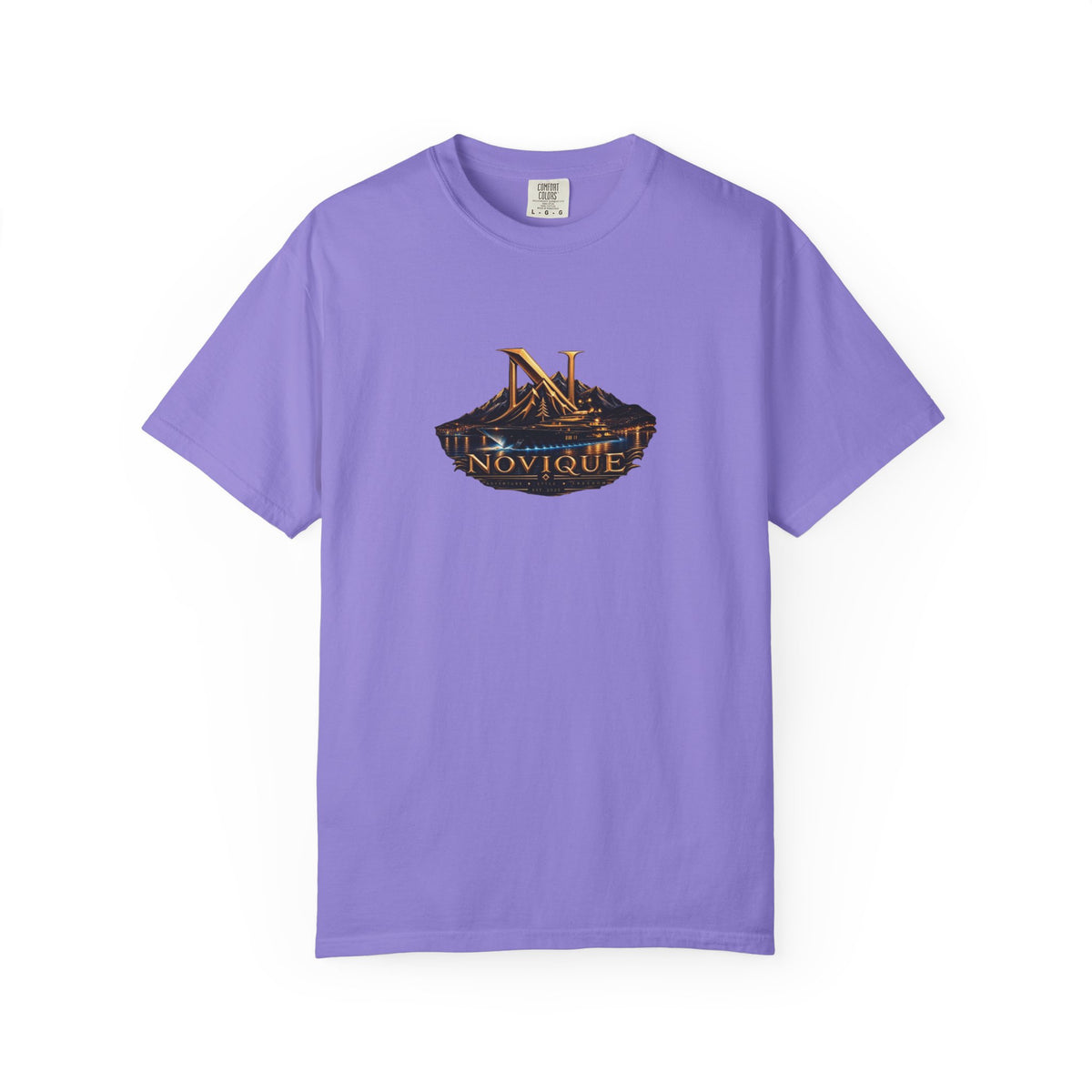 Novique Yacht T-Shirt — Vintage Mountain Crest Graphic Tee